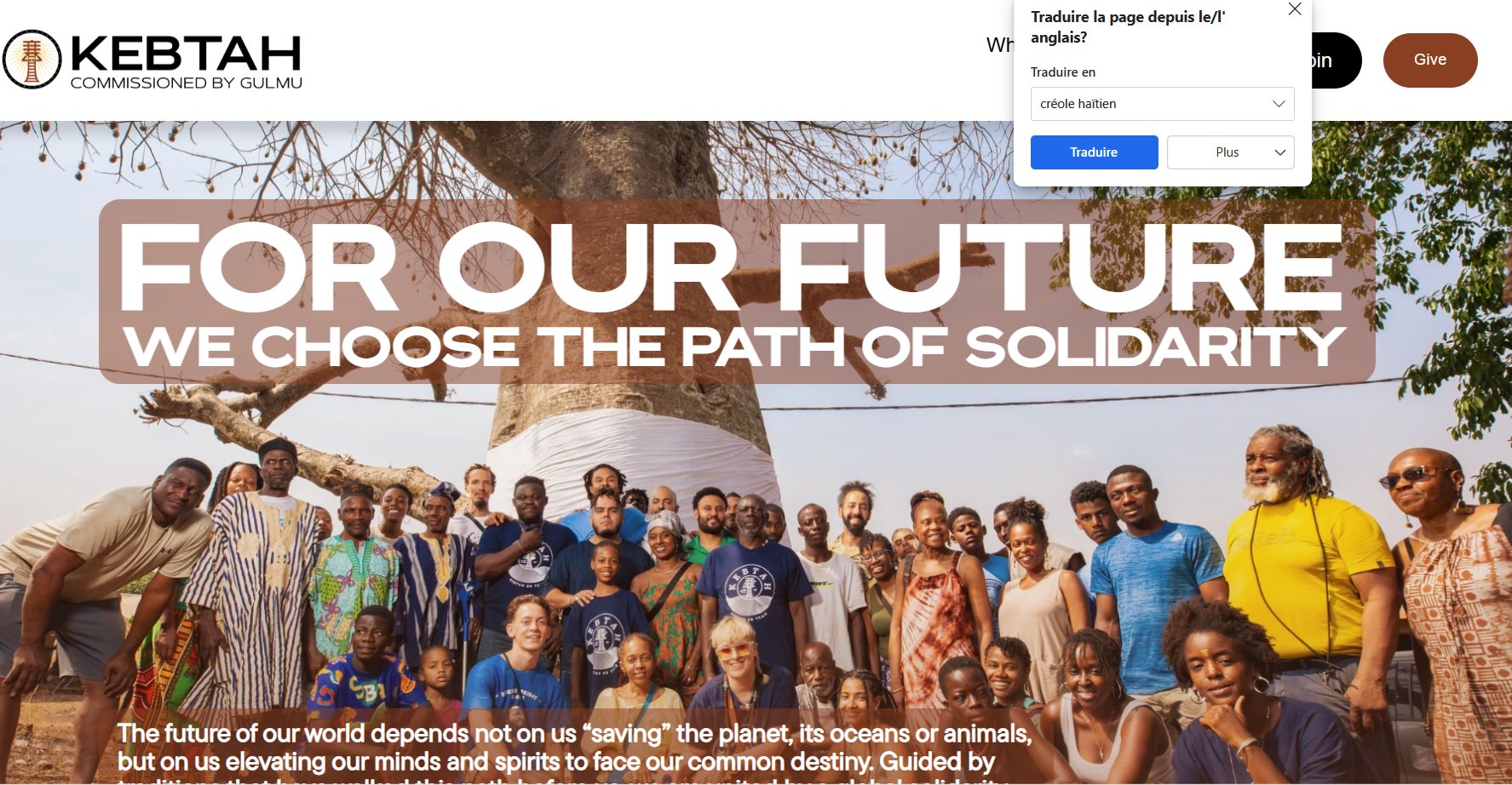 Fenèt tradiksyon : chwazi kreyòl ayisyen nan bwat tradiksyon an